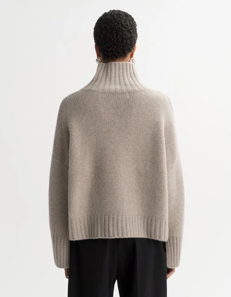 Grobstrick Kaschmir-Pullover Girlfriend