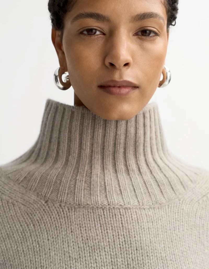 Grobstrick Kaschmir-Pullover Girlfriend