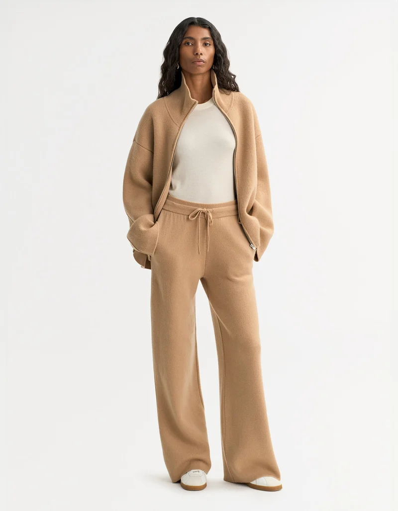 Strickhose Double Knit aus Woll-Kaschmir-Mix