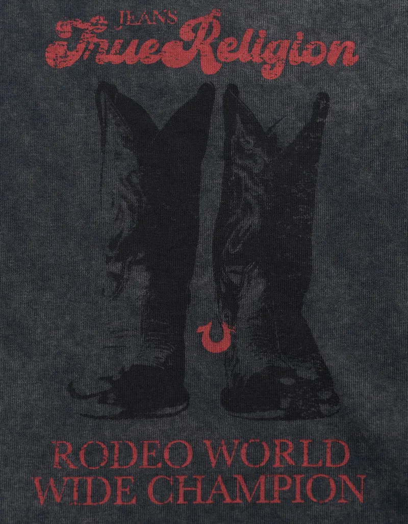 Bedrucktes Baumwoll-T-Shirt Boots