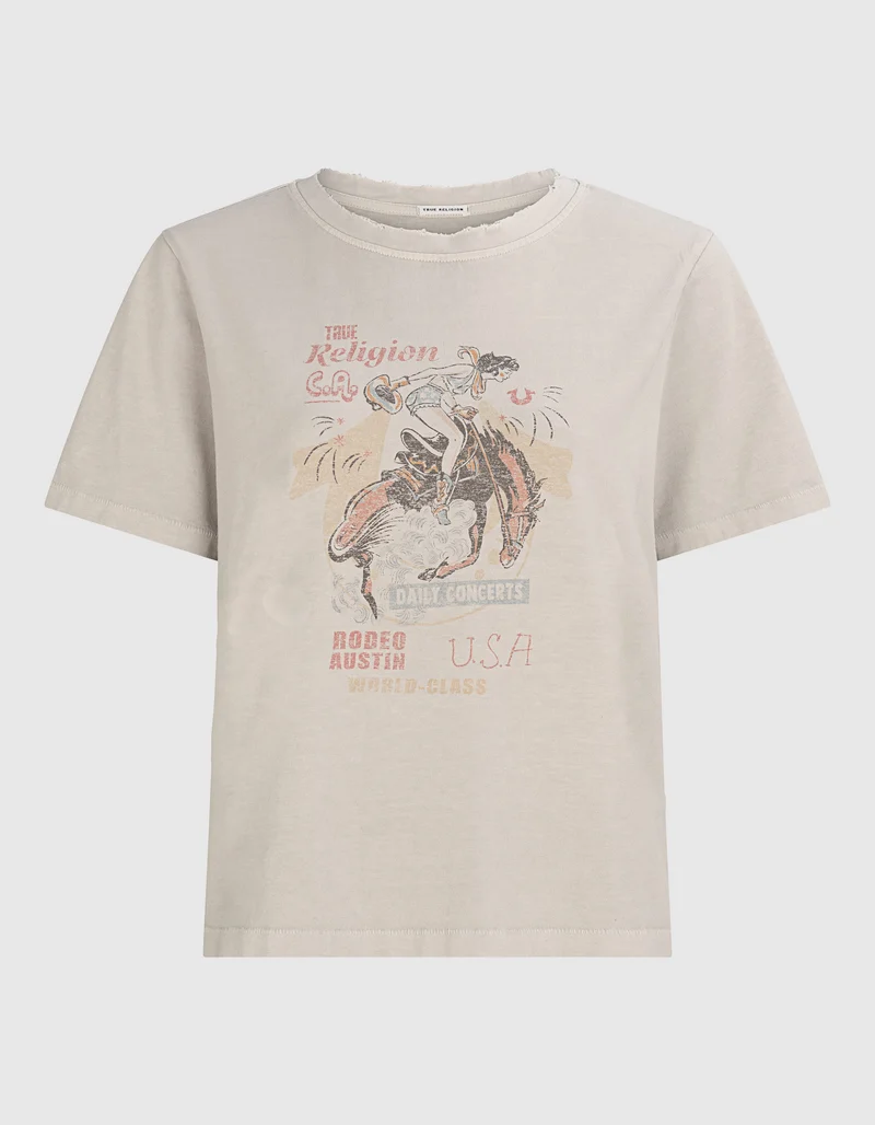 Bedrucktes Baumwoll-T-Shirt Rodeo