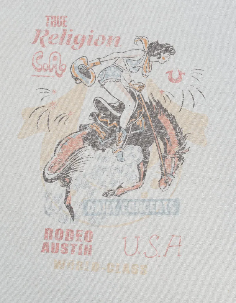 Bedrucktes Baumwoll-T-Shirt Rodeo