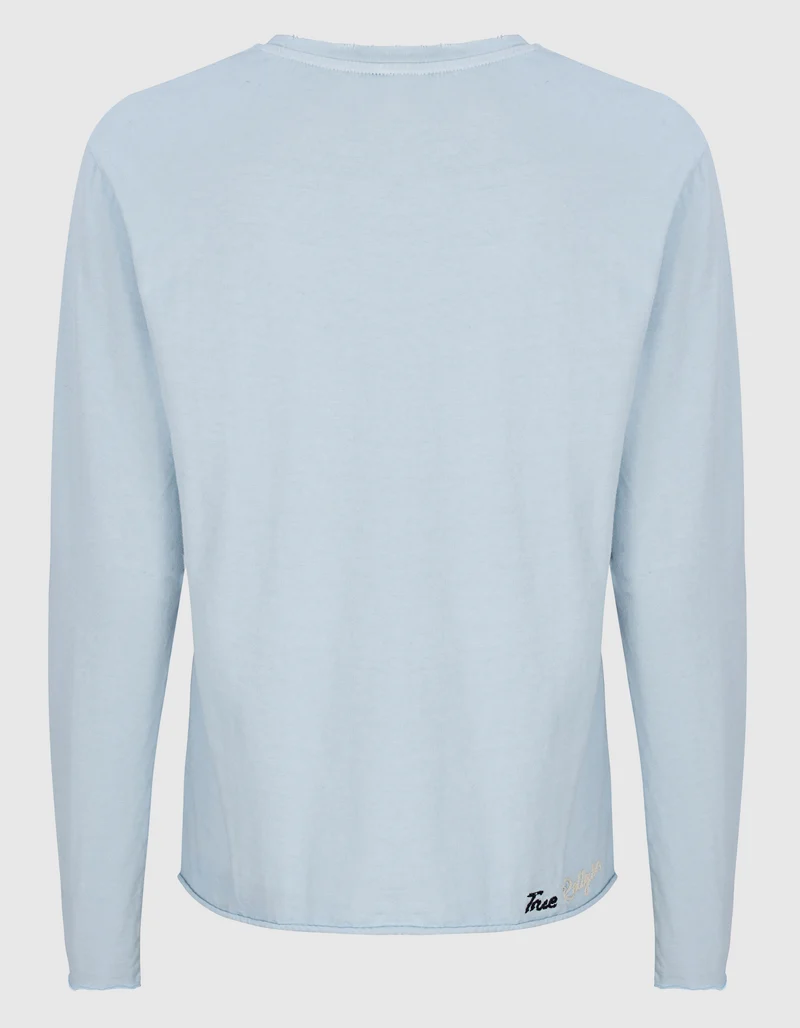 Lockeres Longsleeve Embro mit Stickerei