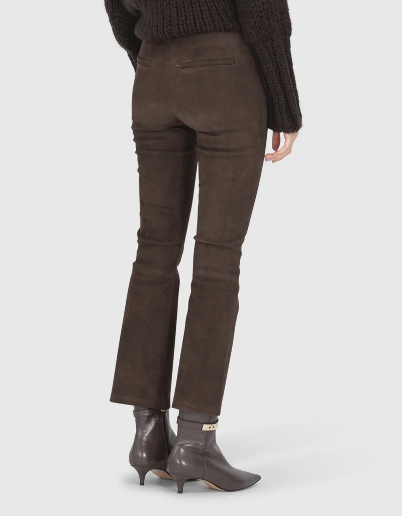 Kick Flare Wildlederhose