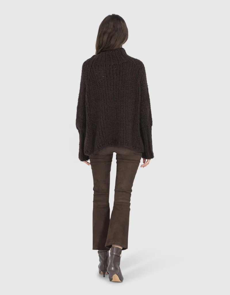 Kick Flare Wildlederhose