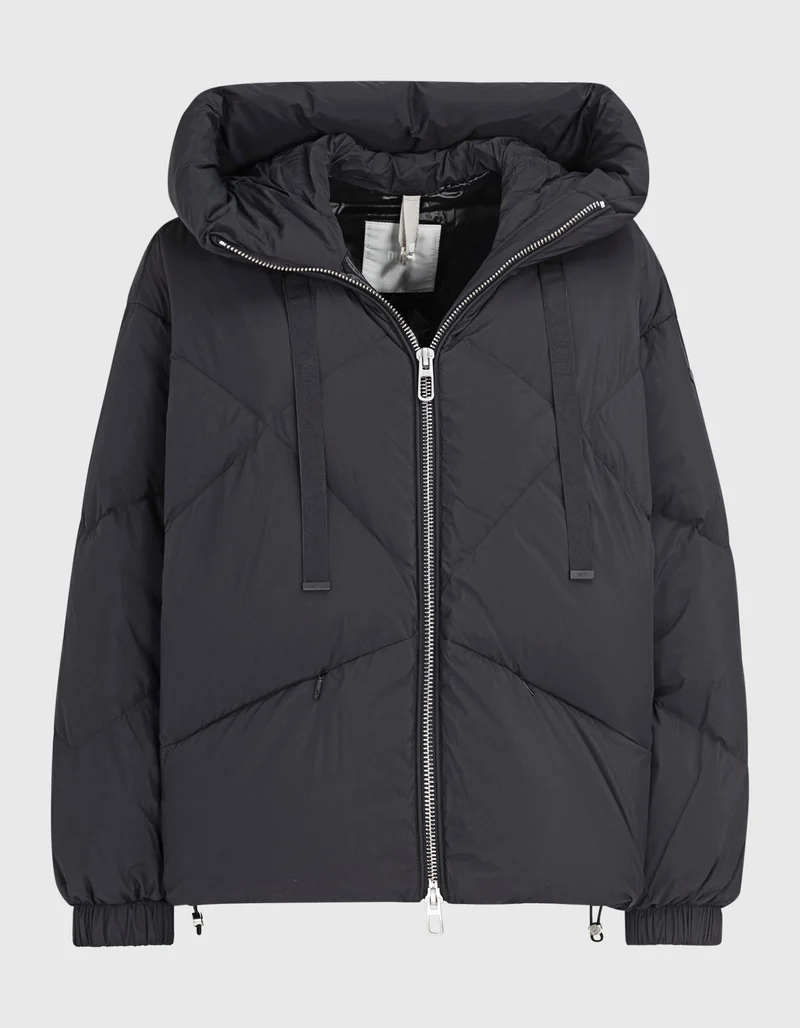 Oversize-Daunen Jacke mit Kapuze