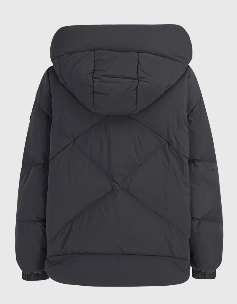 Oversize-Daunen Jacke mit Kapuze