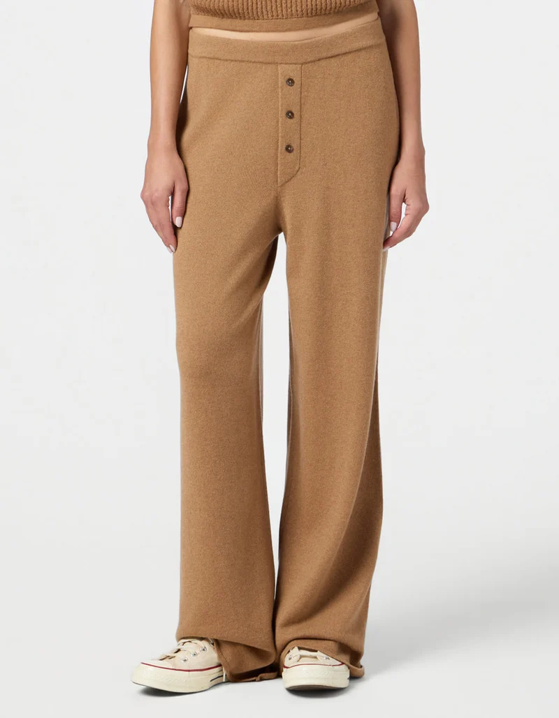 Wide-Leg Kaschmir-Hose Everywear