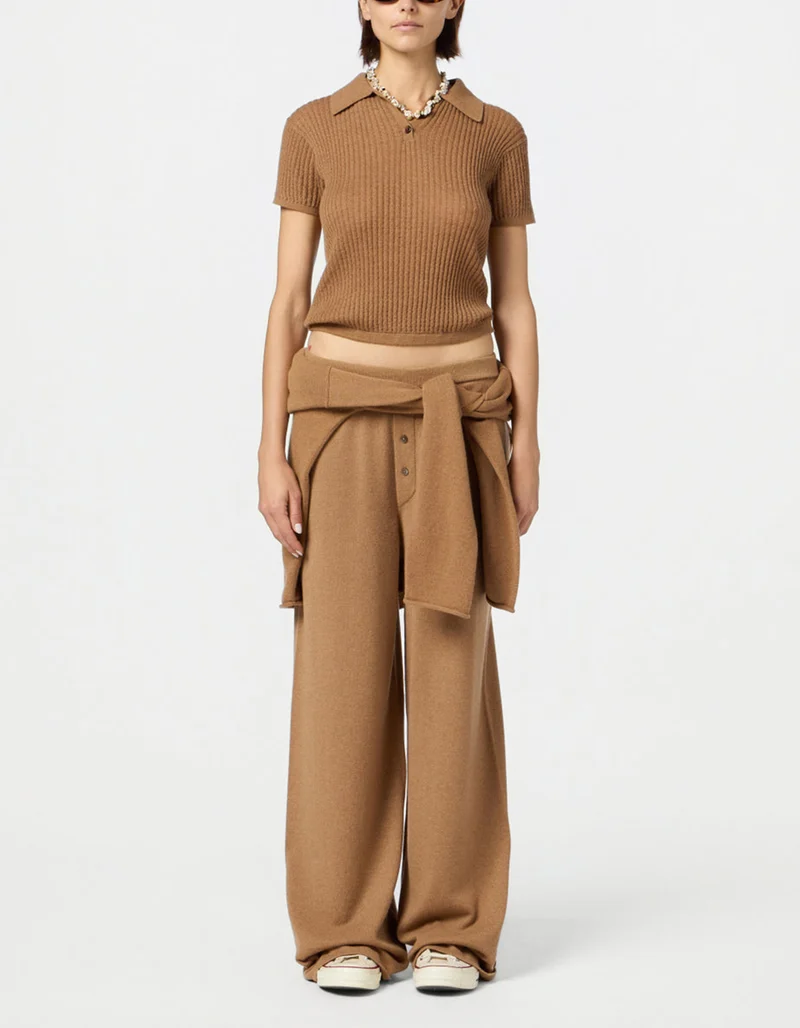 Wide-Leg Kaschmir-Hose Everywear