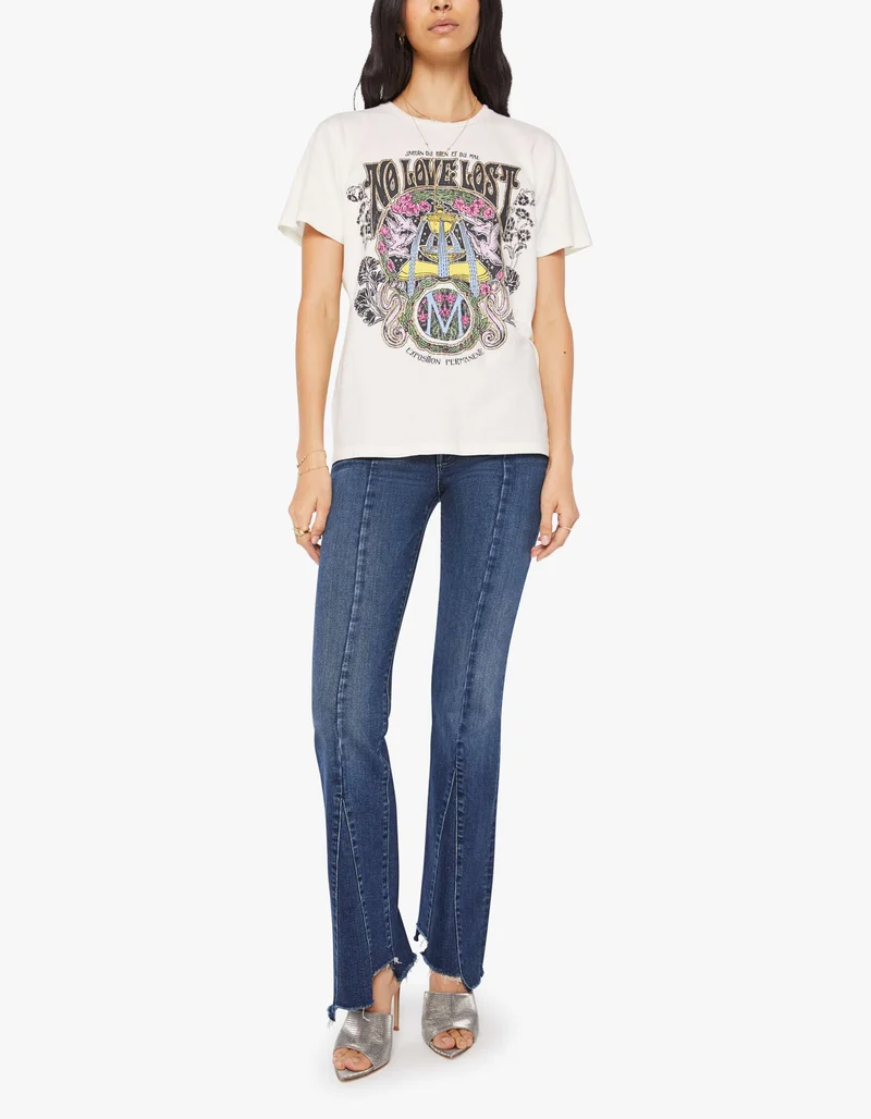 Bedrucktes Oversize T-Shirt The Rowdy im Vintage-Stil