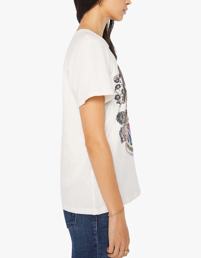 Bedrucktes Oversize T-Shirt The Rowdy im Vintage-Stil
