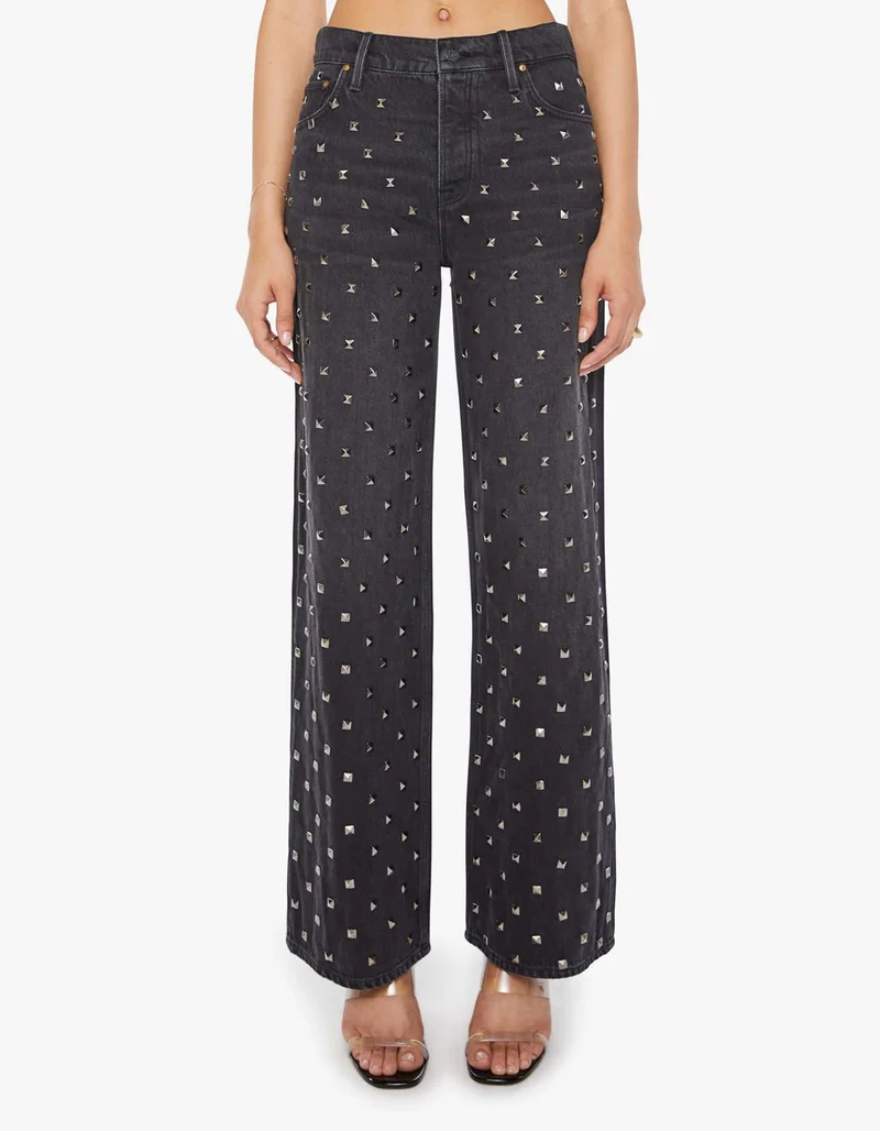 Wide-Leg Jeans The Smoothie Sneak mit Nietenbesatz