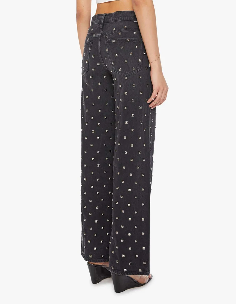 Wide-Leg Jeans The Smoothie Sneak mit Nietenbesatz