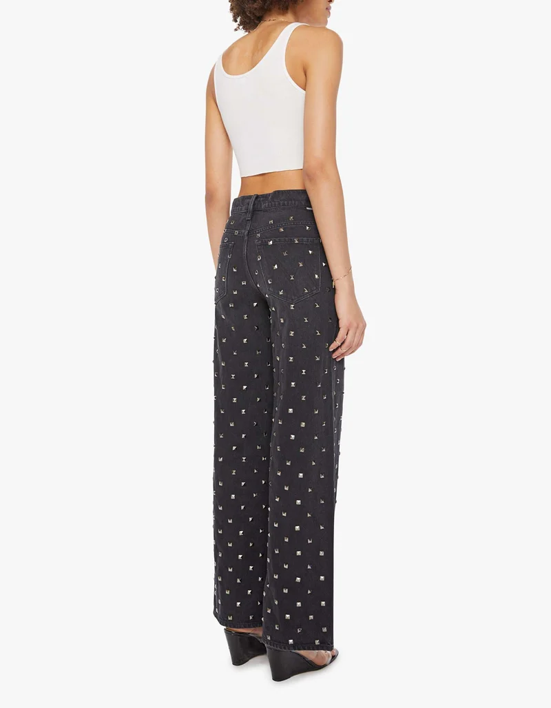 Wide-Leg Jeans The Smoothie Sneak mit Nietenbesatz