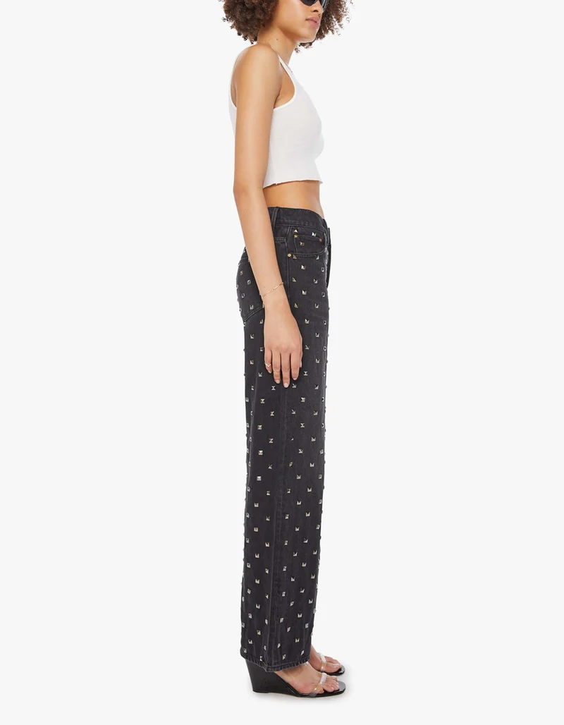 Wide-Leg Jeans The Smoothie Sneak mit Nietenbesatz