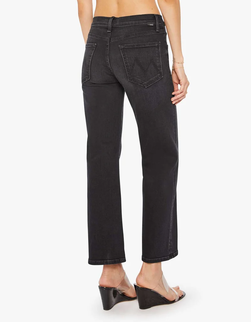 Mid-Rise Straight-Leg Jeans Rambler Zip Flood