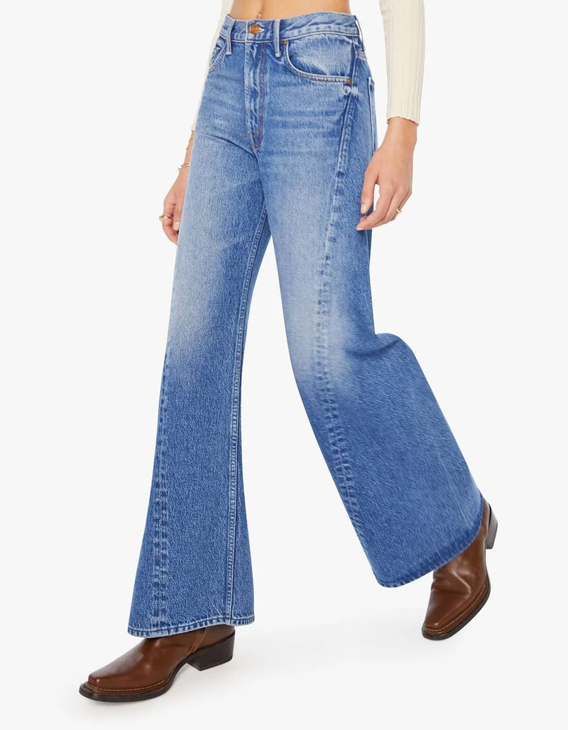 High-Waist Wide-Leg Jeans SNACKS! The Lemon Twist