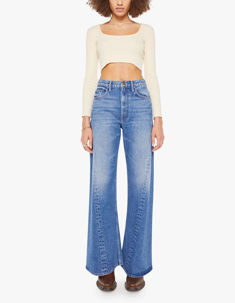 High-Waist Wide-Leg Jeans SNACKS! The Lemon Twist