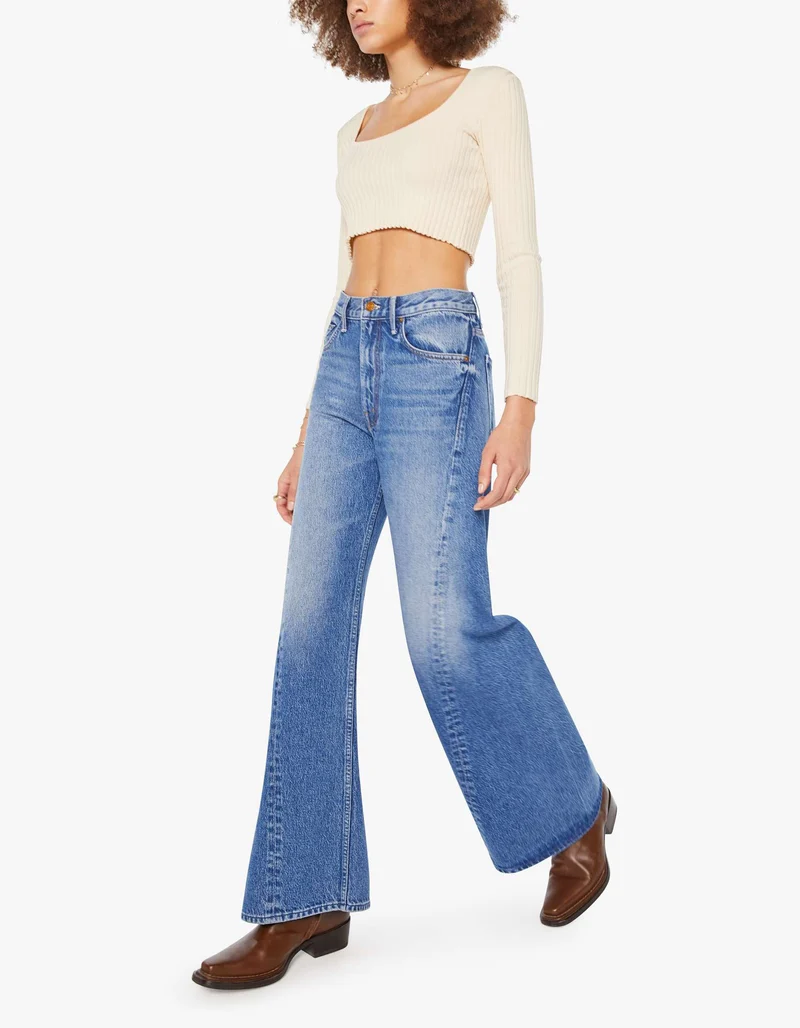 High-Waist Wide-Leg Jeans SNACKS! The Lemon Twist