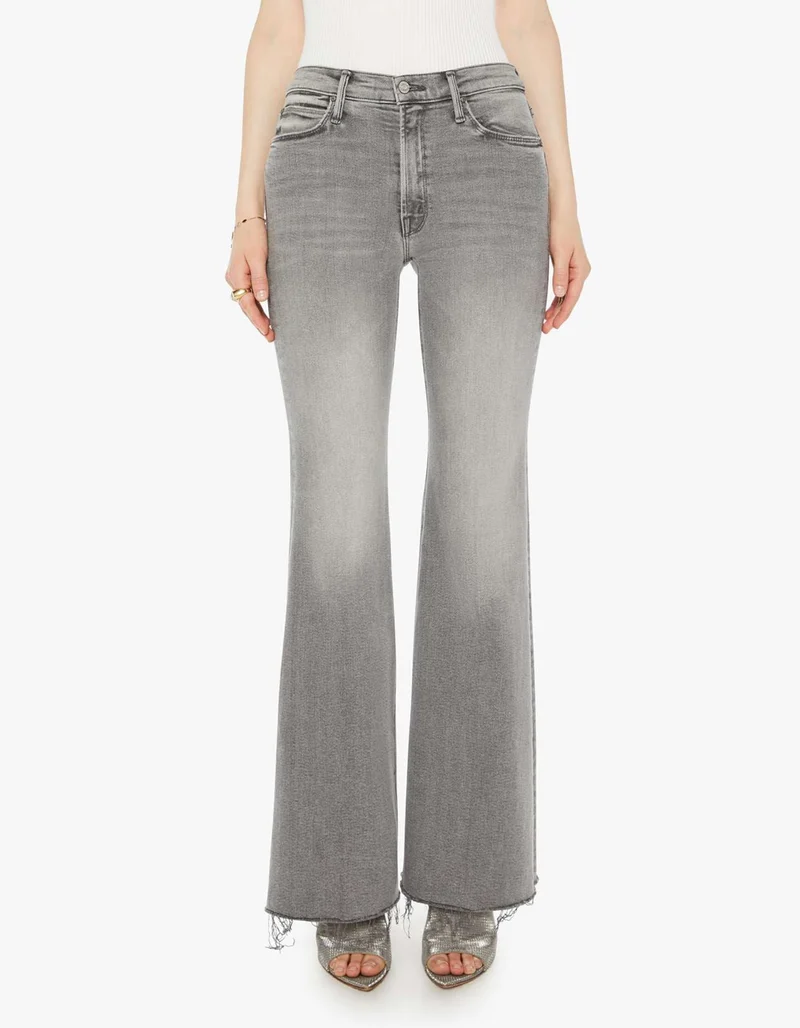 Flared-Leg Jeans The Doozy Sneak Fray