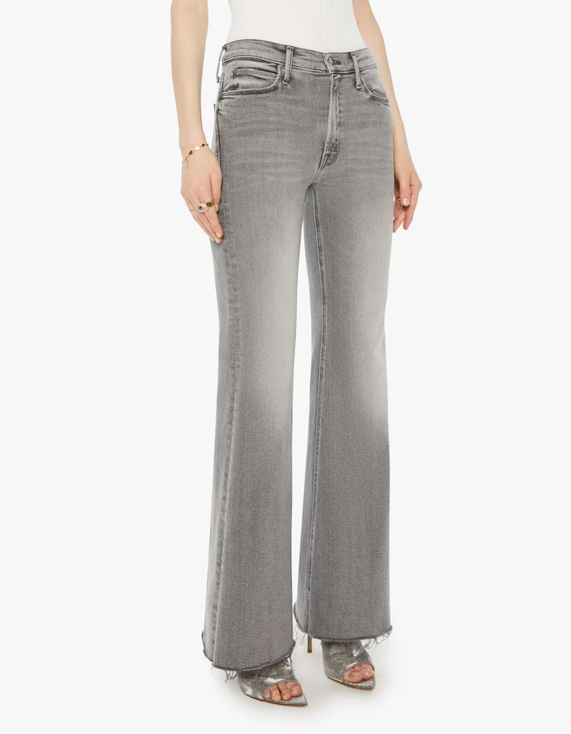 Flared-Leg Jeans The Doozy Sneak Fray