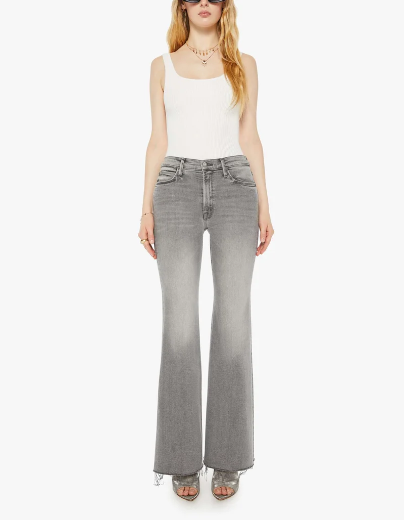 Flared-Leg Jeans The Doozy Sneak Fray