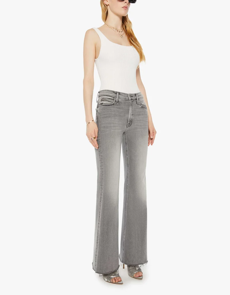 Flared-Leg Jeans The Doozy Sneak Fray
