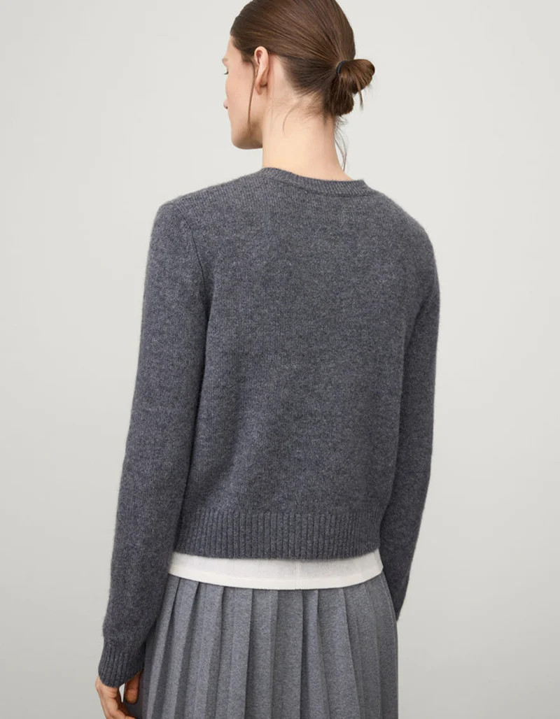 Kaschmir-Pullover Mable mit Rundhalsausschnitt