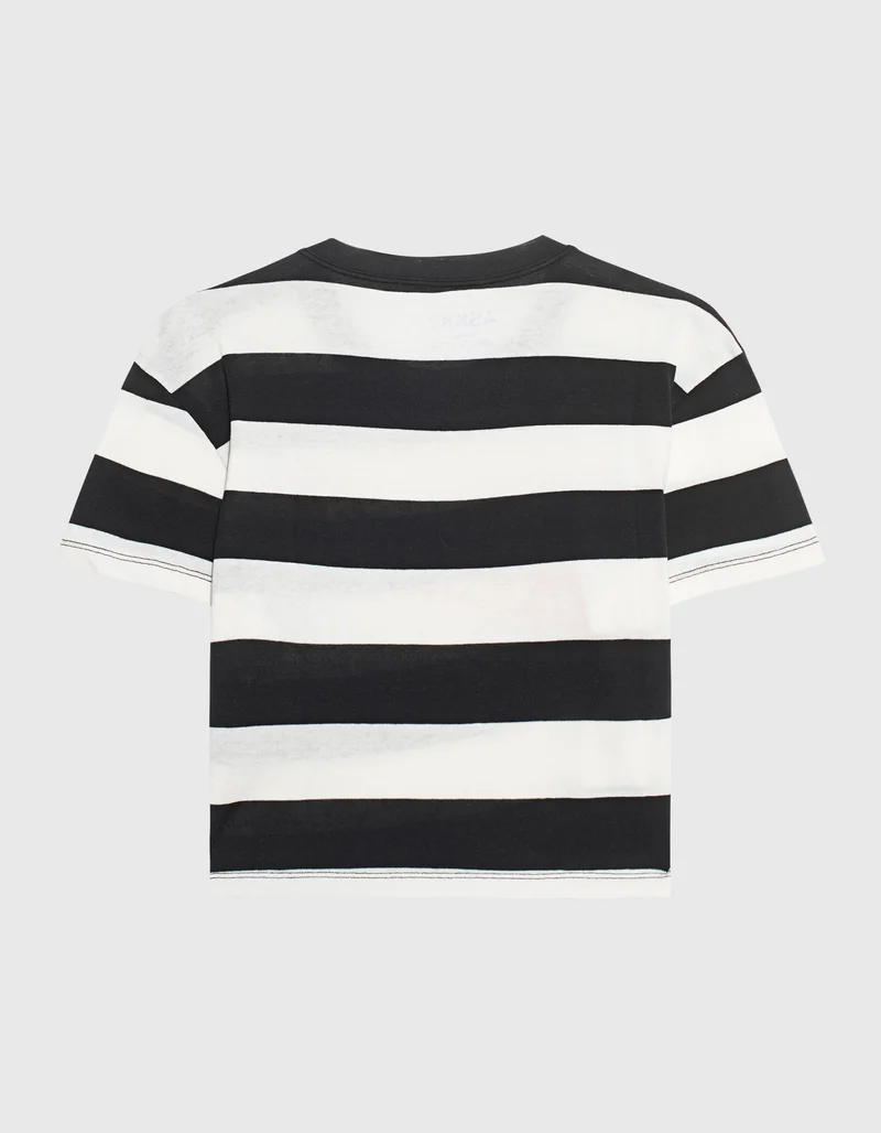 Bedrucktes Cropped T-Shirt Shrunken Boy Tee Blondie