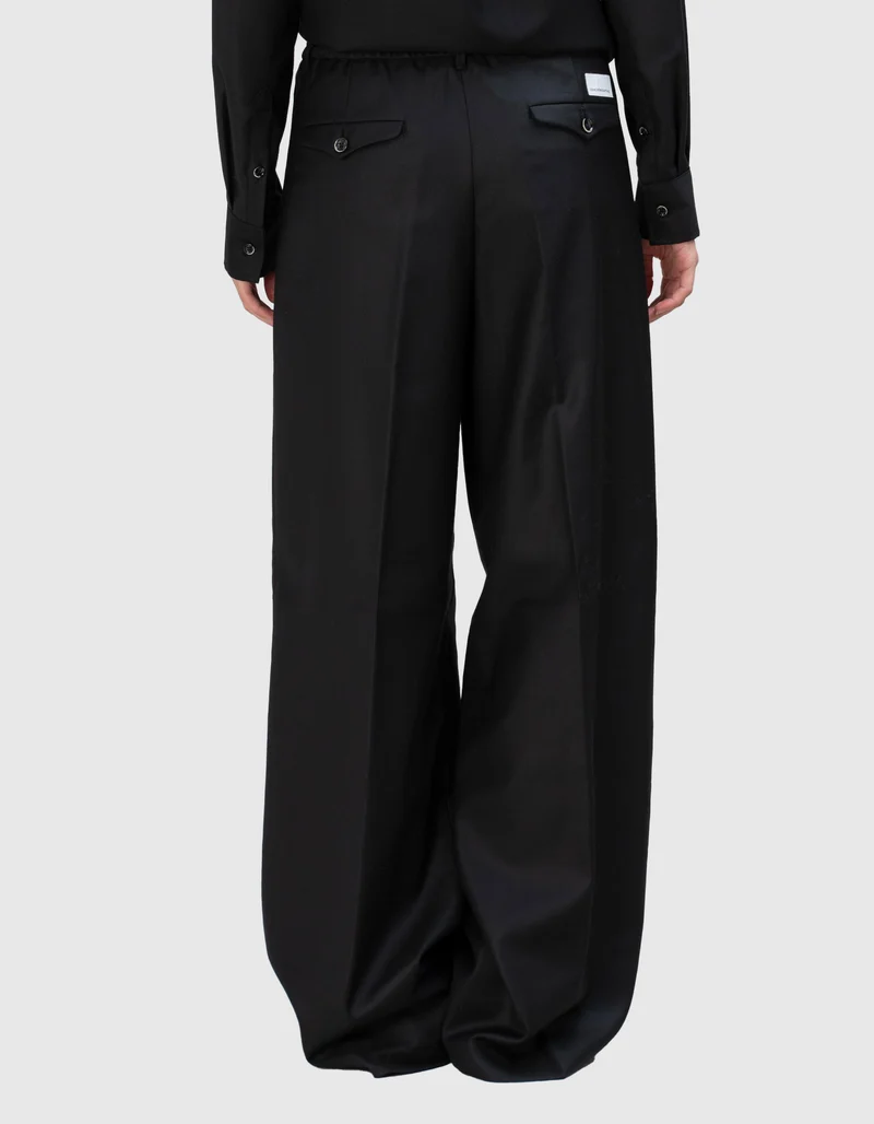 Wide-Leg Woll-Hose Astrid mit Seidenanteil