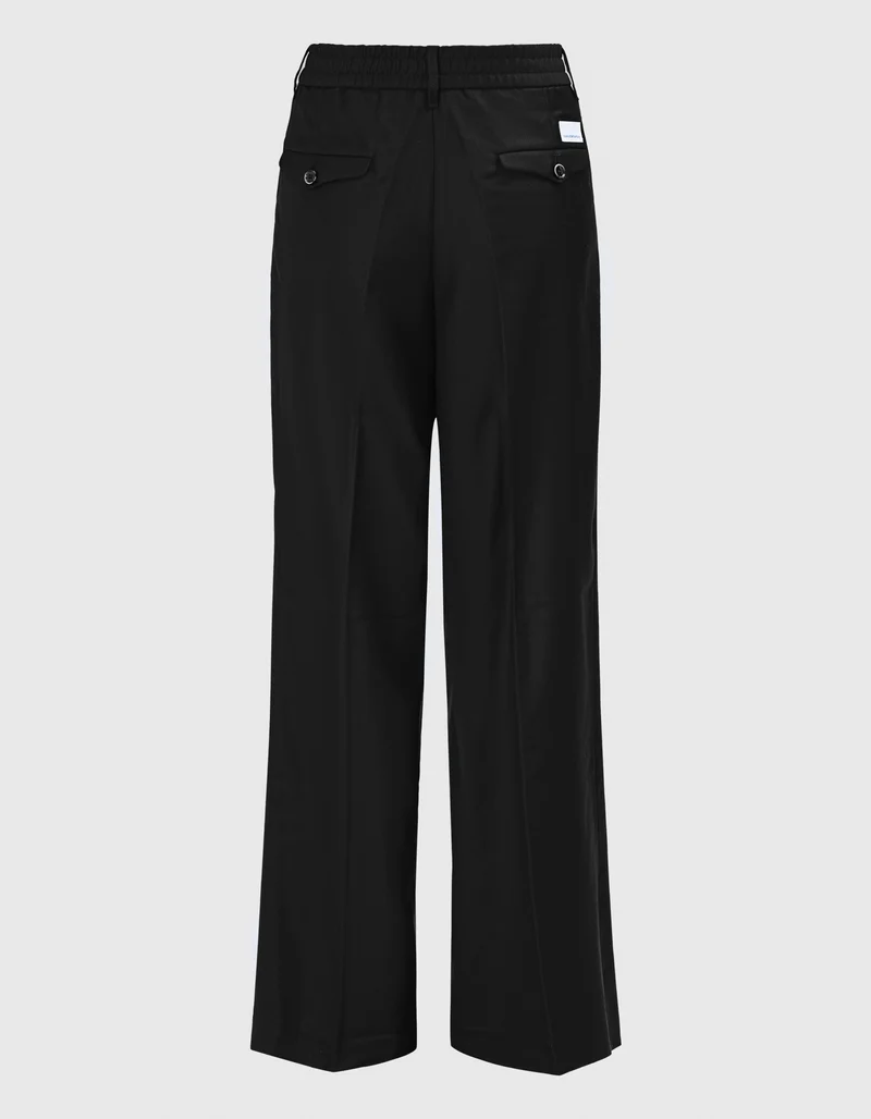Wide-Leg Woll-Hose Astrid mit Seidenanteil