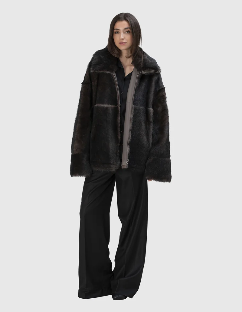 Lammleder Shearling Wendejacke Abby Toscana