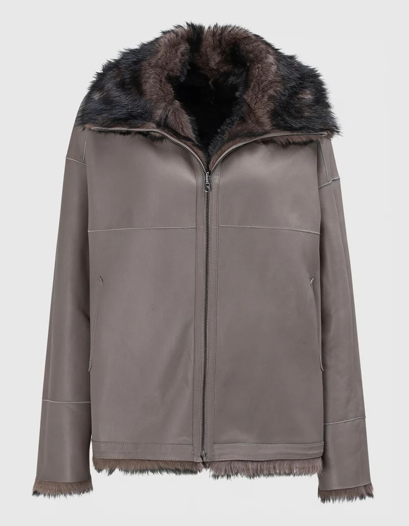 Lammleder Shearling Wendejacke Abby Toscana