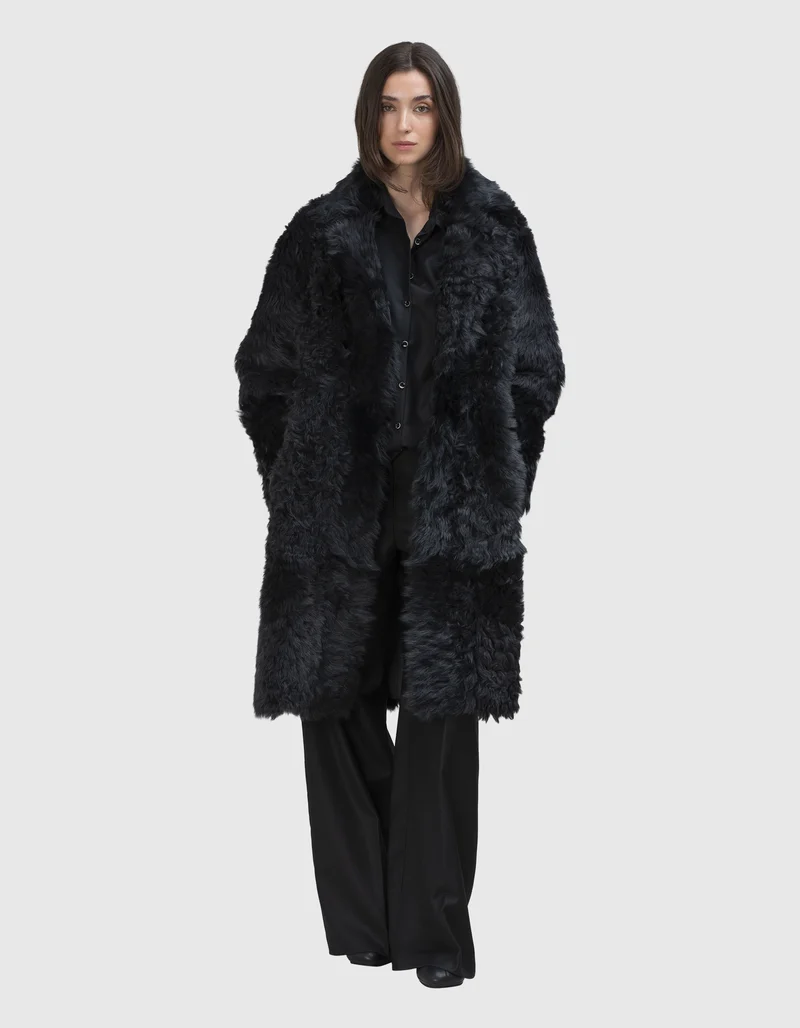 Lammleder-Shearling Wende-Mantel Cindy Nadal