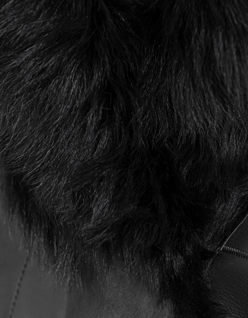 Lammleder-Shearling Wende-Mantel Cindy Nadal