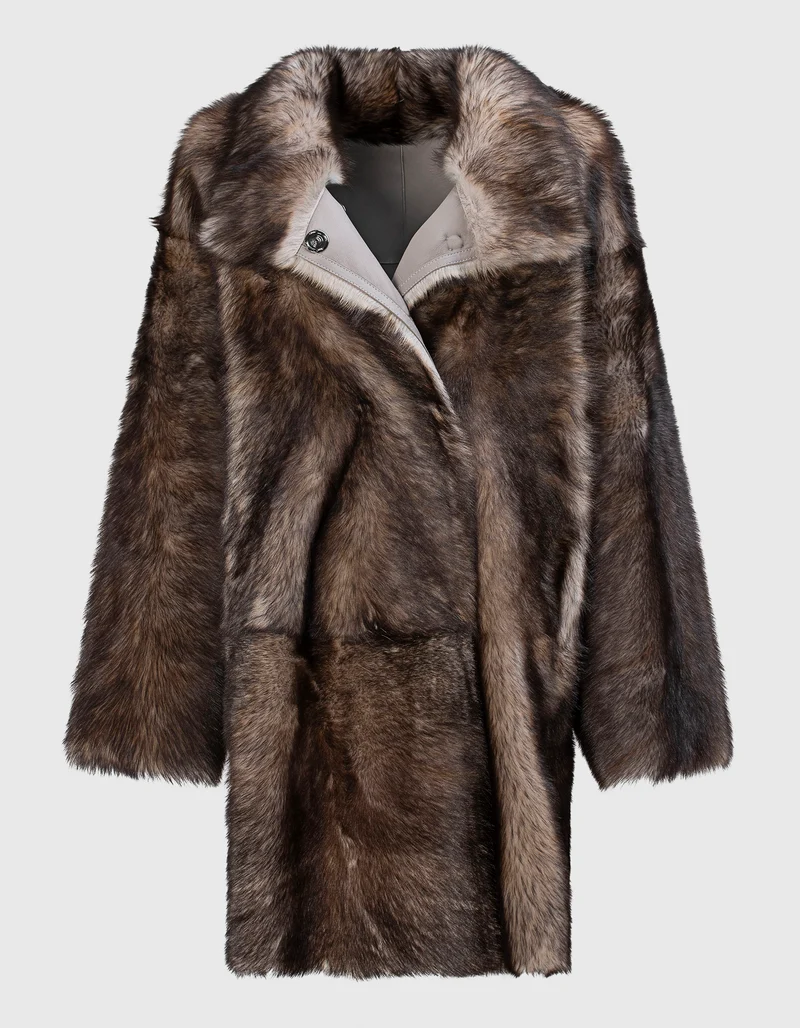 Lammleder Shearling Wendekurzmantel Chi Toscana