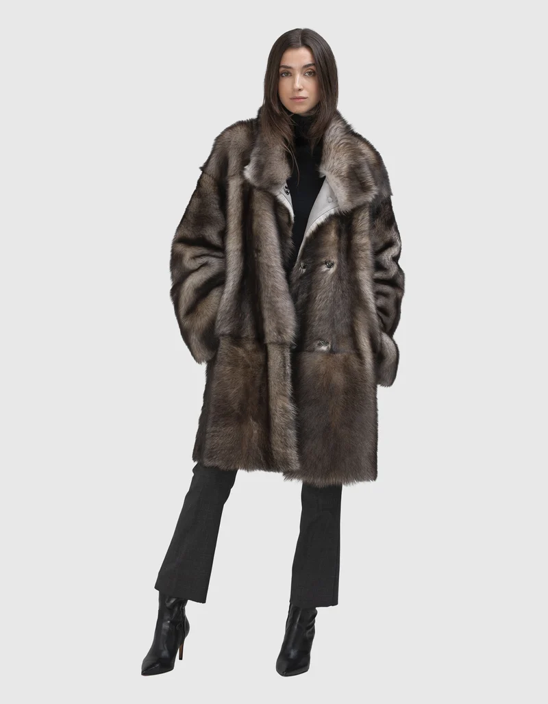 Lammleder Shearling Wendekurzmantel Chi Toscana