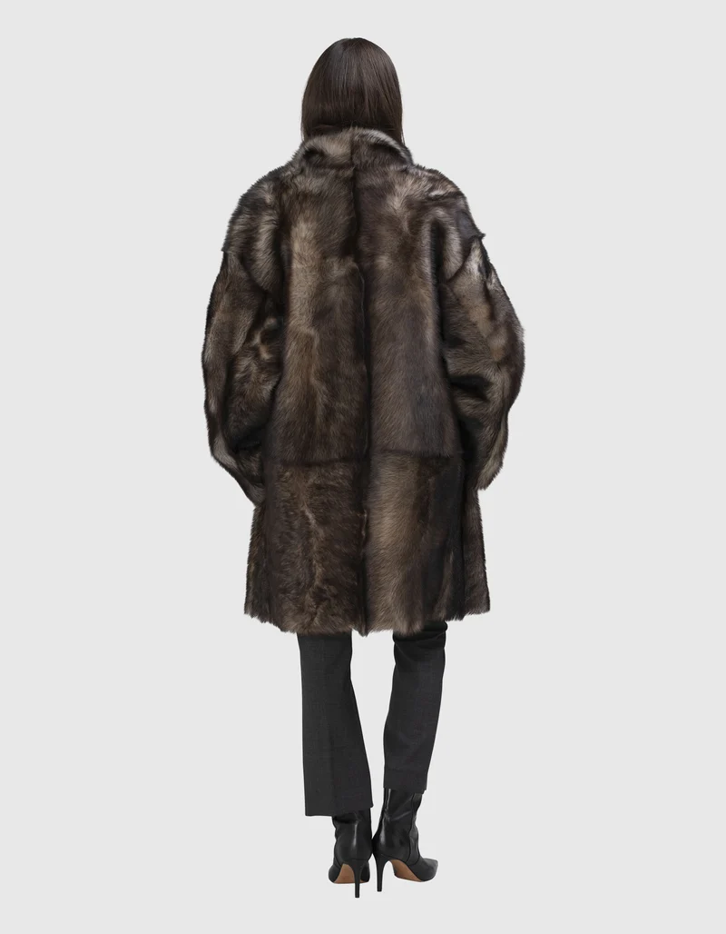 Lammleder Shearling Wendekurzmantel Chi Toscana