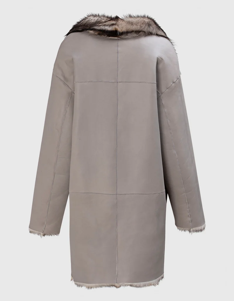 Lammleder Shearling Wendekurzmantel Chi Toscana