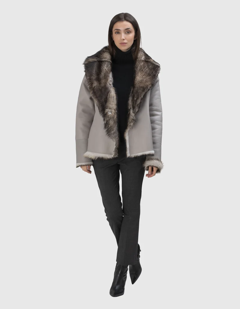 Lammleder Shearling Wende-Jacke Anta Toscana
