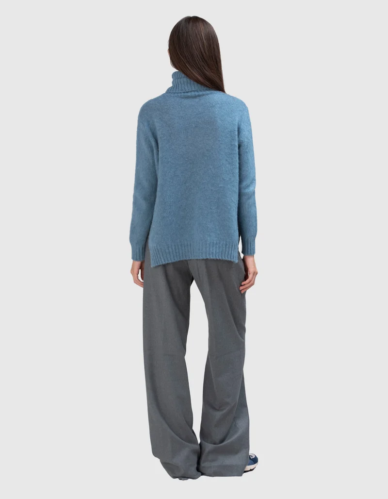 Wide-Leg Bundfalten-Hose Regine Palazzo