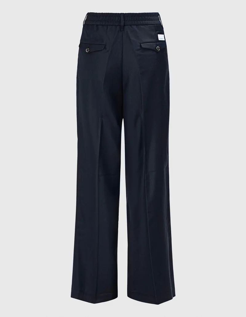 Wide-Leg Woll-Hose Astrid mit Seidenanteil