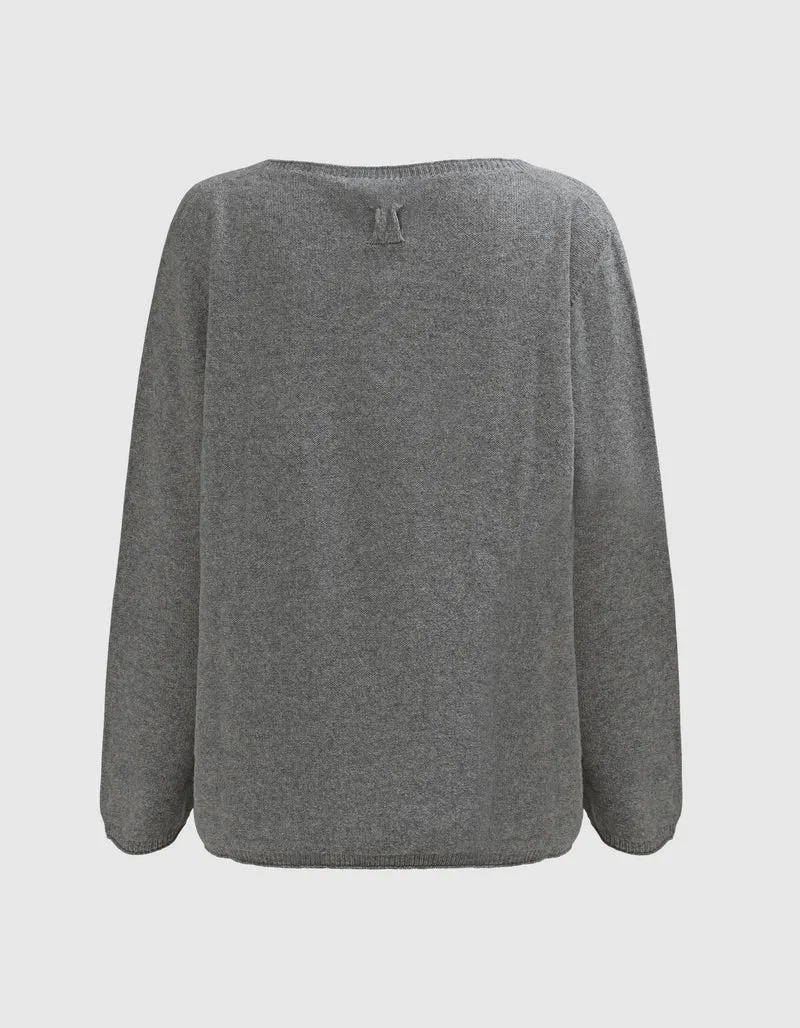 Oversize Woll-Kaschmir-Mix Pullover