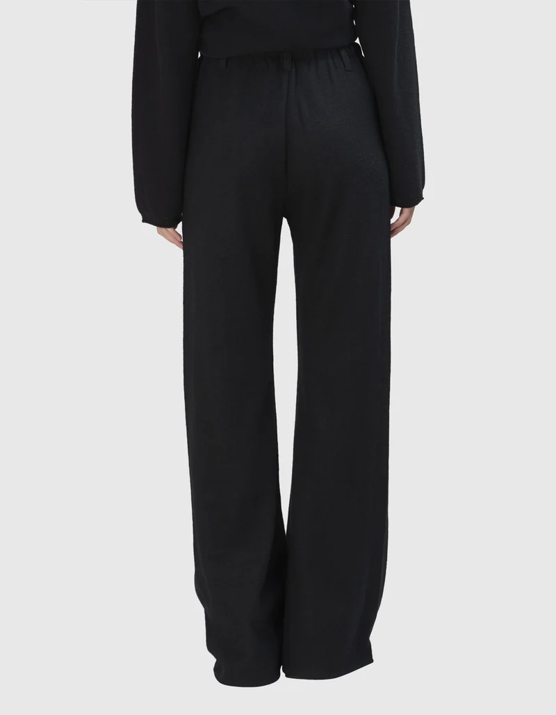 Wide-Leg Woll-Hose