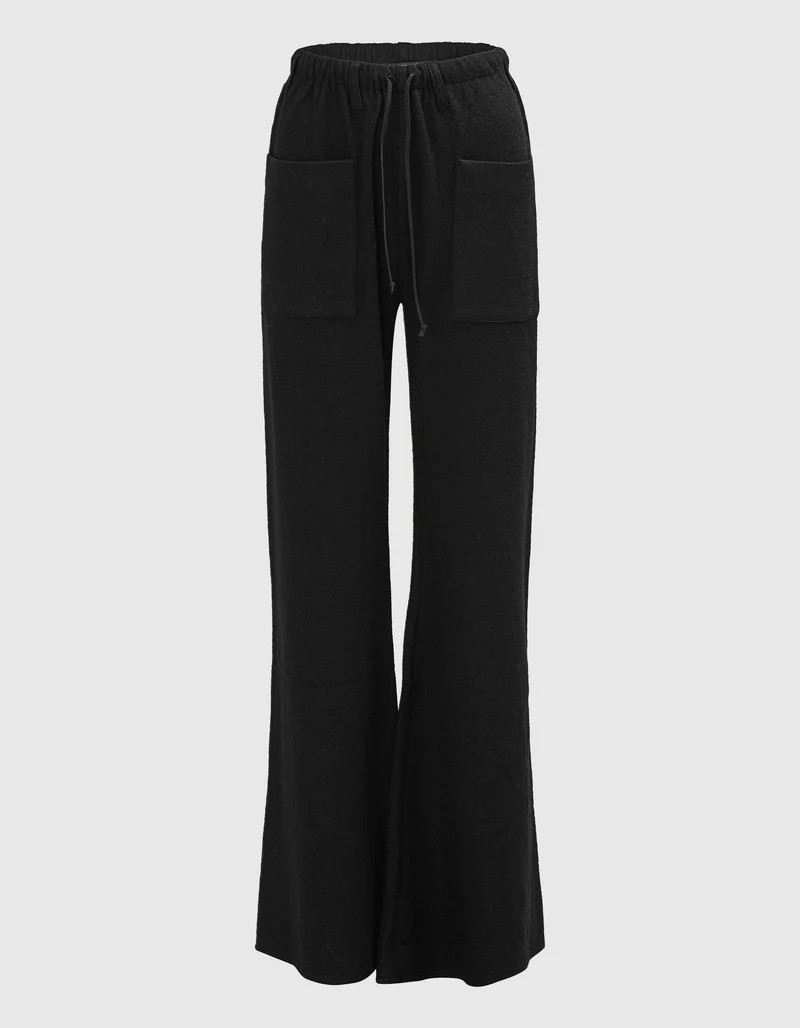Wide-Leg Woll-Hose