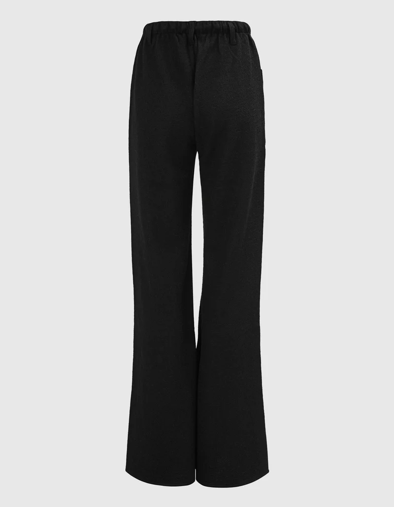 Wide-Leg Woll-Hose