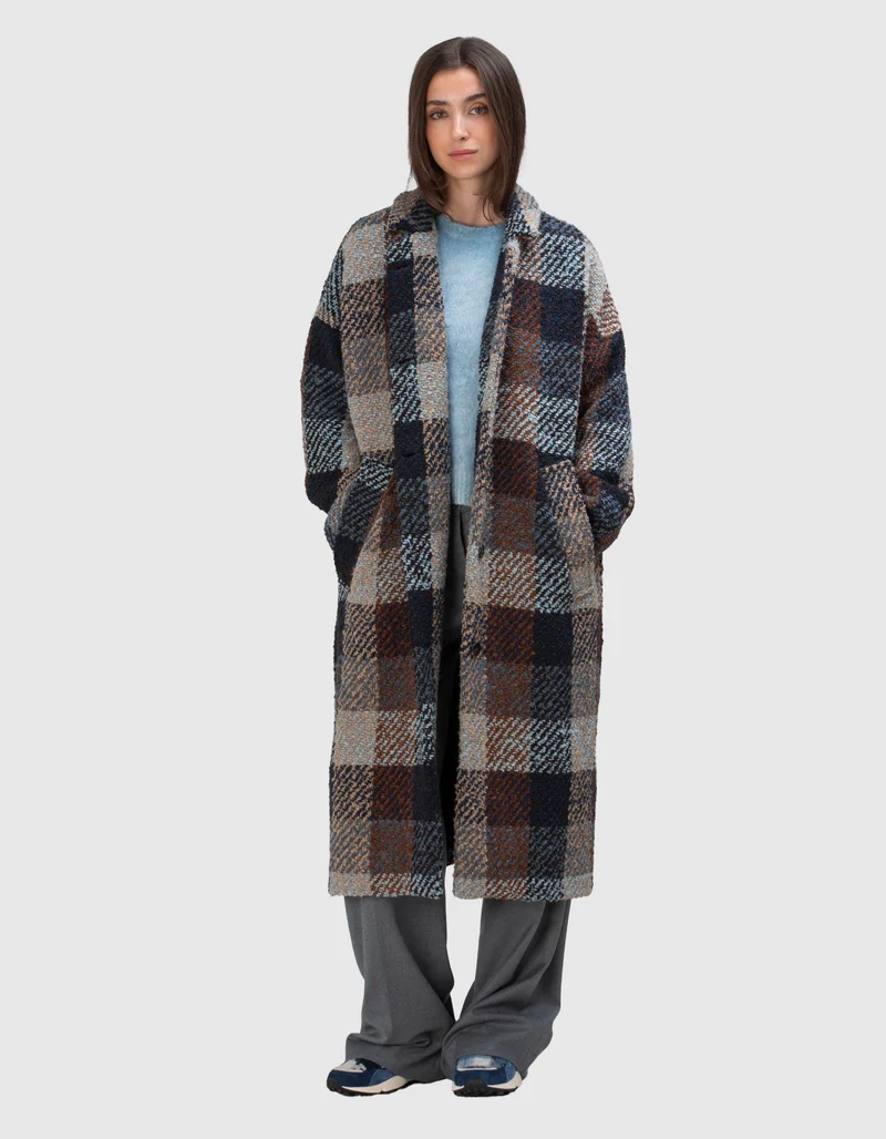Oversize Mantel mit Eingrifftaschen