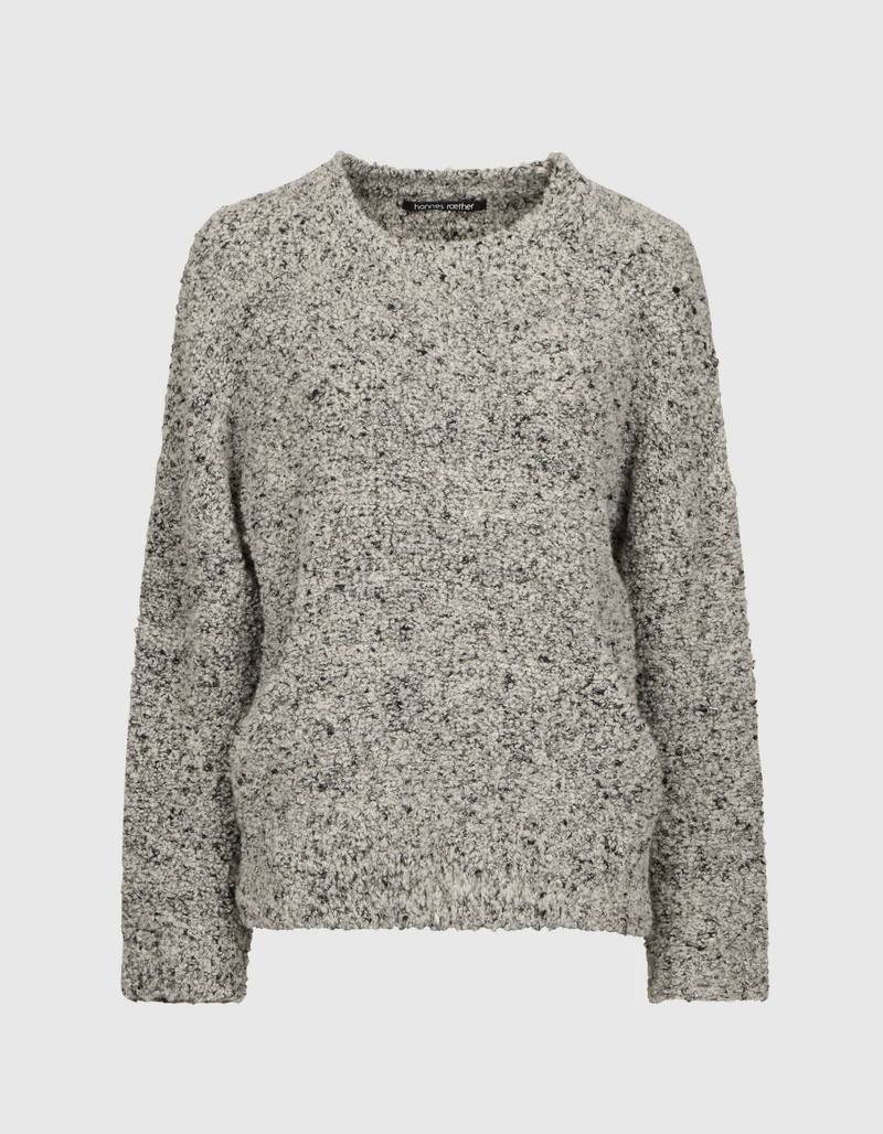 Bouclé Alpaka-Woll-Mix Pullover