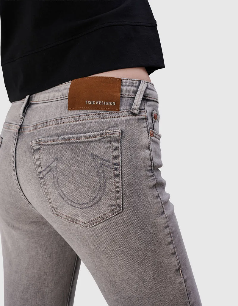 Kick-Flare Jeans Halle mit offenem Saum