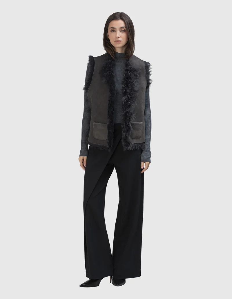 Shearling-Wende-Weste